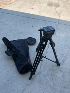 Manfrotto 351MVB2 Tripod With Soft Case Italy Made - Picture 1 of 7