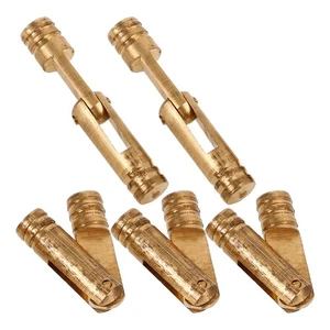 5 Pezzi Cerniera Scatola Legno Piccole Cerniere Gioielli Ottone per Armadio Metallo - Foto 1 di 12
