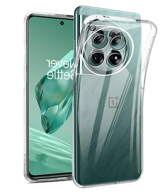 Coque pour OnePlus 12 5G - housse etui silicone gel fine + film ecran - TRANSPAR - Photo 1/4