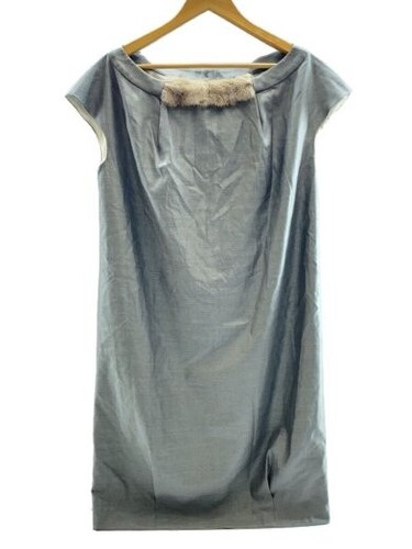 FENDI Abito senza maniche 40 Lana GRIGIO FD6479