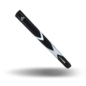 TourDri Midsize PU Putter Golf Grip Black/Silver/Blue - Picture 1 of 2