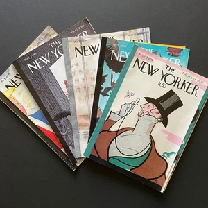 New Yorker Magazin 2025 Posten von 5 Ausgaben ohne Abonnement Etiketten - kostenloser Versand - Bild 1 von 1
