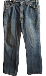 34 x 29 Vintage Herren Levi's Jeans 517 0217 Orange Tab Raw Denim Bootcut Jeans USA - Bild 1 von 7