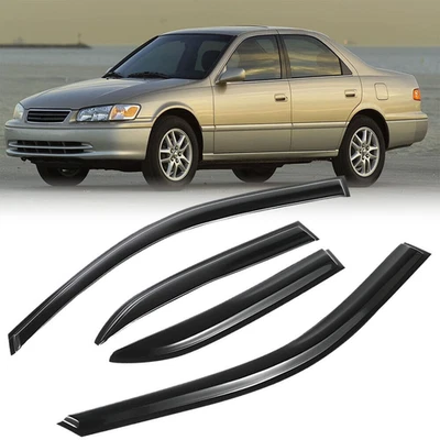 Para Toyota Camry 1998-2001 sedán viseras de ventana ventilación sol protectores de lluvia deflector Foto 1 de 4