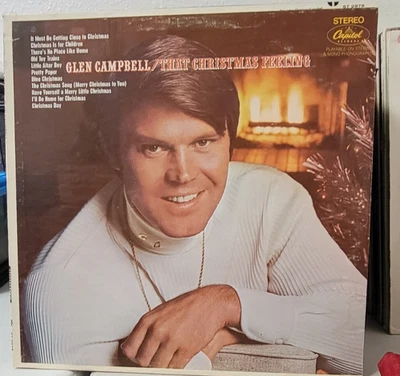 Christmas with Glen Campbell "That Christmas Feeling" 2 Vinyl Record Albums VG+ Foto 1 de 4