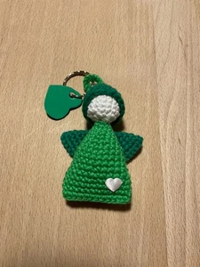 Schlüsselanhänger Schutzengel in Grün Gehäkelt Handarbeit Neu Taschenbaumler - Bild 1 von 3