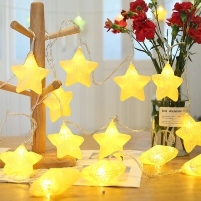 LED Star Lights String Lamp Fairy Wedding Christmas Tree Party Crafts Home Decor - Image 1 of 4