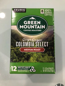 GREEN MOUNTAIN SINGLE ORIGIN COLOMBIA SELECT MEDIUM ROAST COFFEE KCUPS 12CT - Bild 1 von 2