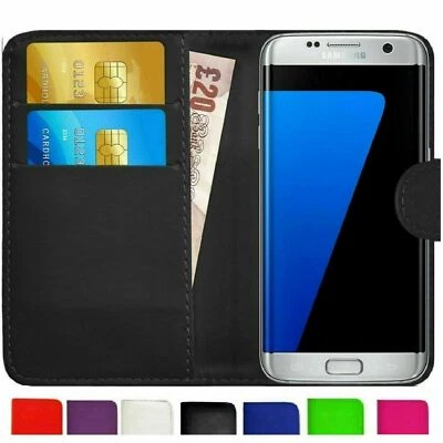Wallet Case Cover For Samsung GalaxyS3 S4 S5/Mini S6 S7/Edge S8 S9 S10 S20 S22 - Image 1 of 4