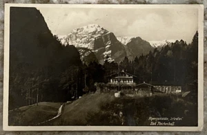 Alpengaststätte Schroffen Bad Reichenhall Germany Alps 1930 RPPC Postcard B038 - Picture 1 of 3