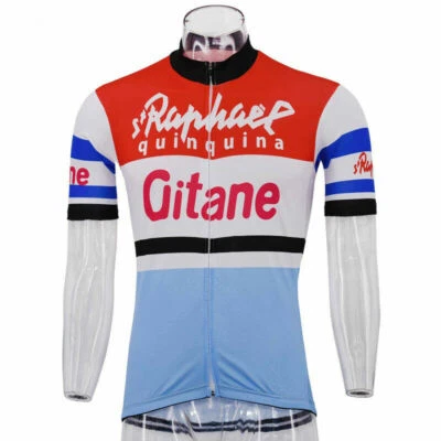 Mens team St Raphael Quinquina Gitane Cycling Jersey Short Sleeve Bicycle Jersey - Image 1 of 4