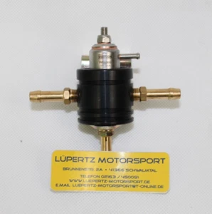 Webcon Alpha 0-5 Bar einstellbar schwarz Benzindruckregler Kraftstoff Twin Feed - Bild 1 von 1