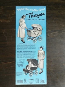 Vintage 1950 Thayer Baby Carriages and Strollers Original Ad 721 - Picture 1 of 1