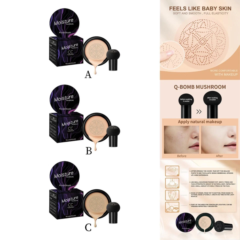 Mushroom Head Air Cushion CC Cream, liquid foundation for women girls, - Image 1 of 1