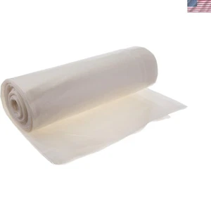 Clear Heavy-Duty Polyethylene Sheeting 10' x 25' x 6 Mil Thick Plastic Tarp Roll - Picture 1 of 4