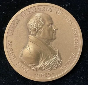 John Quincy Adams US Mint Bronze Peace Medal - Picture 1 of 2