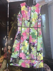 Calvin Klein Floral Multicolored Dress Size 6 - Picture 1 of 12