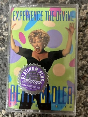 Vintage 1993 BETTE MIDLER Greatest Hits Experience The Devine Cassette Tape NEW - Image 1 of 3
