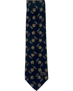 New Harry's New York Bar Paris Necktie Navy Blue Silk France - Picture 1 of 13