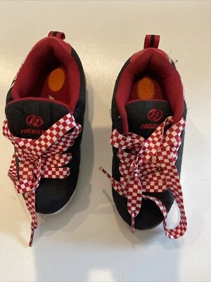 Heelys propel  2.0 unisex youth  sz 2 skate sneaker shoes black & checkerd laces - Image 1 of 4