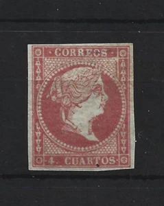1855 ISABEL II EDIFIL 44* LUJO - Picture 1 of 2
