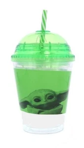 Star Wars Yoda 12 OZ  Dome Tumbler with Straw - Picture 1 of 1