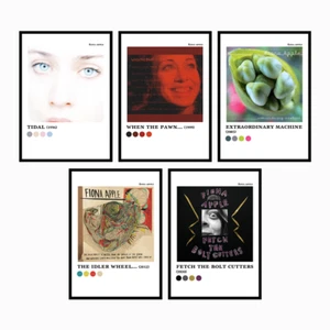 FIONA APPLE Discography Aesthetic Colour Pallette Album Music Poster Prints - Picture 1 of 6
