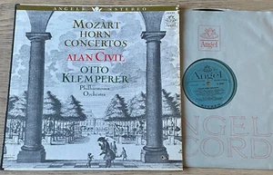 ANGEL S.35689 MOZART HORN CONCERTOS LP CIVIL KLEMPERER (1961) EX++ CANADA - Picture 1 of 4