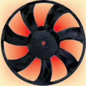 Santro Radiator Cooling Fan Blade – 13 Inch Black Aluminum - Picture 1 of 4