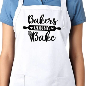 Funny Baking Aprons Cute Baking Gifts for Bakers Kitchen Cooking Apron w/Pockets - Picture 1 of 3