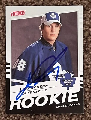 LUKE SCHENN  SIGNED 2009 Upper Deck Victory Rookie Card Toronto Maple Leafs - Imagem 1 de 2