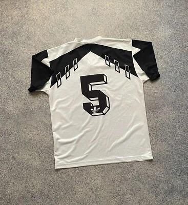 Camisa de futebol vintage Adidas Originals anos 90 branca tamanho G - Imagem 1 de 4