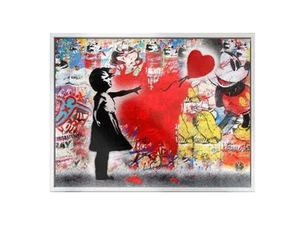 Pop Art Wandkunst Flying Love Acrylglas 150 x 100cm - Bild 1 von 1