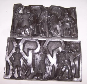 Vintage Toy Soldier lead Mold #5677 Medieval Knights - Picture 1 of 2