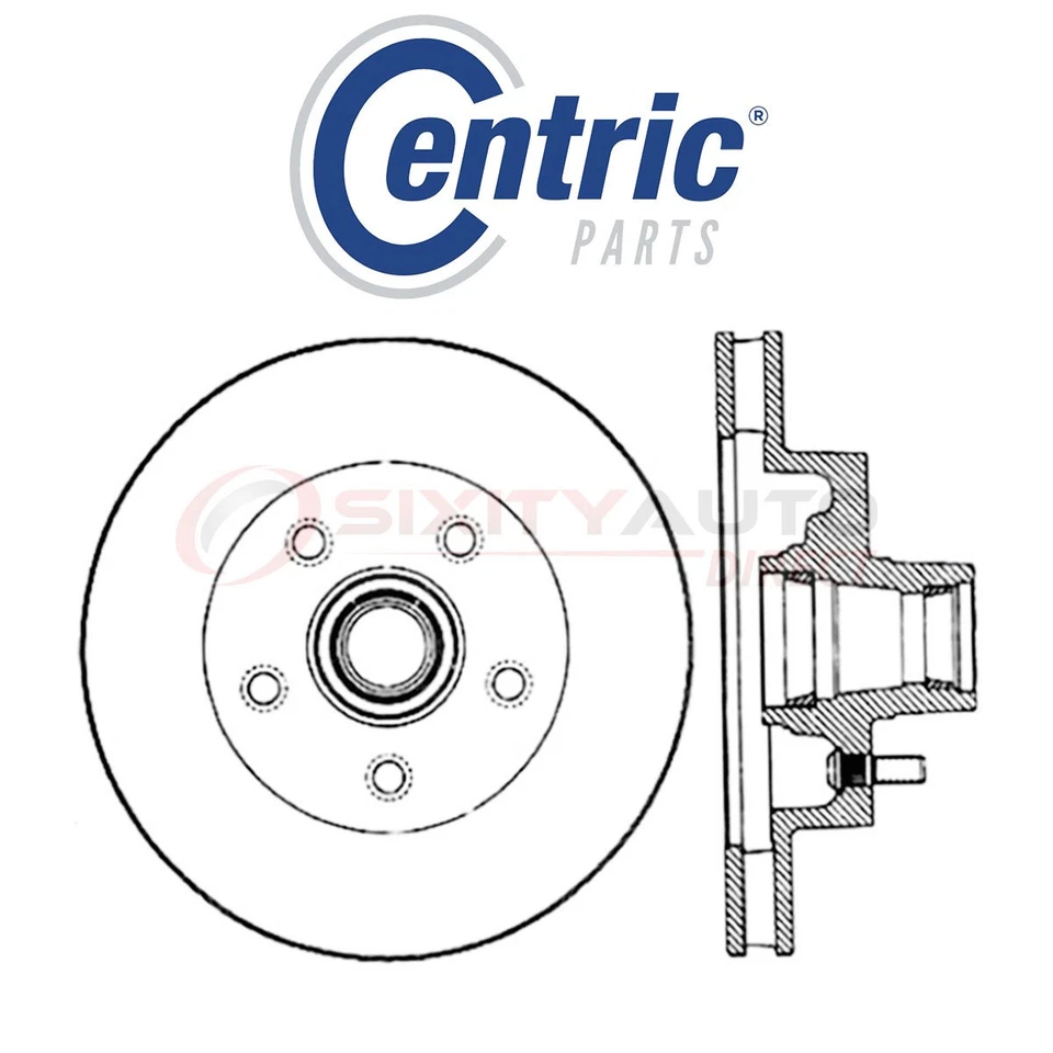 Centric C-TEK Disc Brake Rotor for 1972-1976 Cadillac Calais 7.7L 8.2L V8 - os Foto 1 de 4