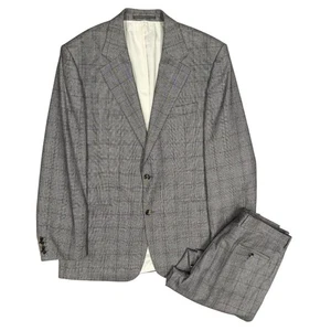 Hugo Boss Suit 2pc Glen Check Wool Bruce/Famous Grey 44R 38x31 - Picture 1 of 13