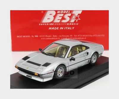 1:43 BEST Ferrari 208 Gtb Turbo Salone Automobile Torino 1982 Silver BE9831 - Immagine 1 di 2