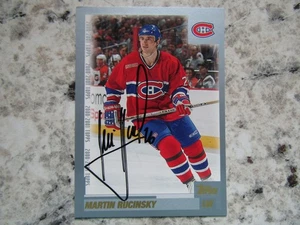 Montreal Canadiens Martin Rucinsky Signed Autographed 2000-01 Topps Mint - Imagen 1 de 1