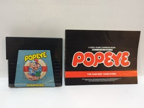 Popeye (Atari 5200 Parker Brothers 1983) Cartridge, and instruction manual.