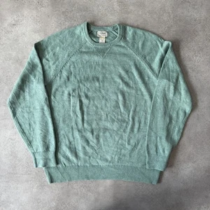 L.L.Bean Pullover Herren Medium Baumwolle Kaschmir Pulli Grün - Bild 1 von 7