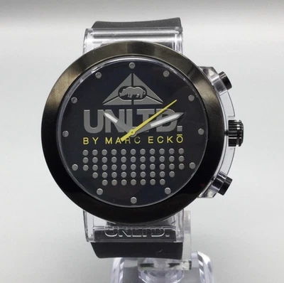 Reloj Hombre UNLTD by Marc Ecko 47mm Logo Cara Grande Correa Silicona Negra Foto 1 de 4