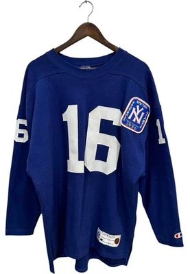 Camiseta deportiva retro vintage campeón Frank Gifford New York Giants campeón grande Foto 1 de 4