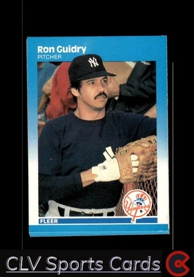 Ron Guidry Fleer Set-Break Near Mint or Better New York Yankees CLV - Image 1 of 2