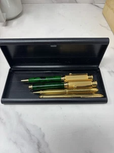 2 Vintage Gold Tone One Sets Capella Wearever Füllfederhalter Kugelschreiber - Bild 1 von 16