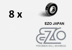 8 x Rodamiento 608 2RS 608 2rs 608RS 608 2rs 608 RS dimensión 8x22x7 EZO JAPÓN - Imagen 1 de 1