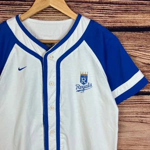 Vintage 2001 Kansas City Royals Jermaine Dye Nike Baseball Jersey size YOUTH XL - Picture 1 of 11