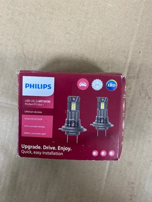 Philips Ultinon Access LED Car headlight Bulb H7 Ultra Compact Set of 2 New - Image 1 of 4
