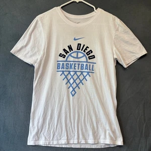 Nike Shirt San Diego State Basketball Just Do It Double Sided Logo Swoosh Small - Picture 1 of 6