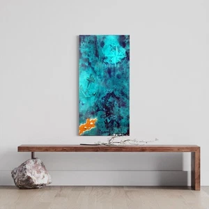 Large Original Modern Fine Art Beach Water Ocean Nautical Painting Tara Baden - Picture 1 of 7