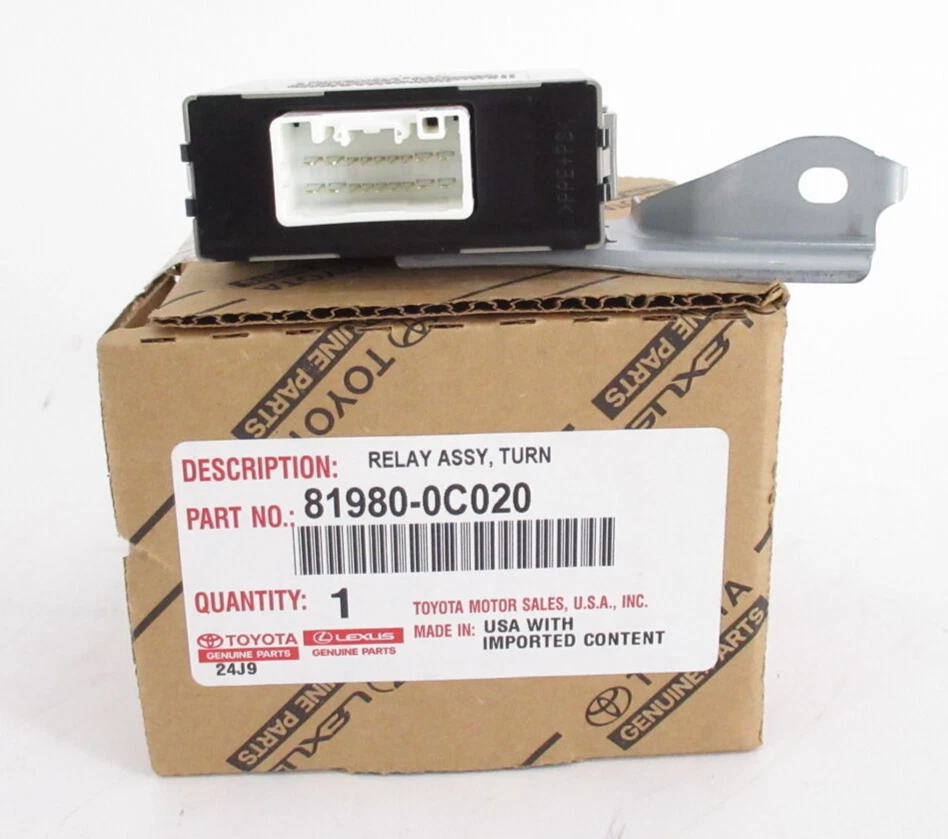 Intermitente de señal de giro genuino OEM Toyota 81980-0C020 07-18 Tundra 08-15 Sequoia Foto 1 de 4